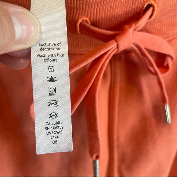 Lululemon Scuba Joggers Pockets Stretch Fabricc Drawstring Waist Size 6 Orange - Picture 5 of 6